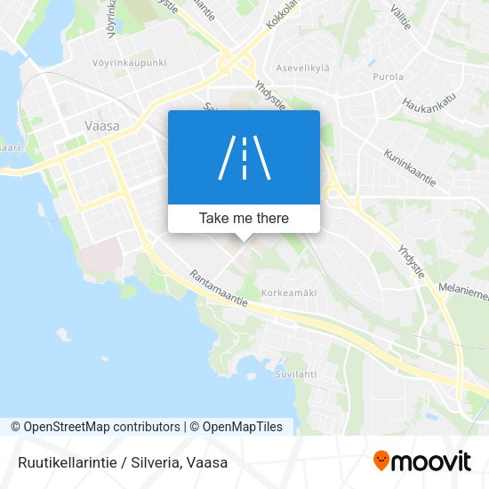 Ruutikellarintie / Silveria map