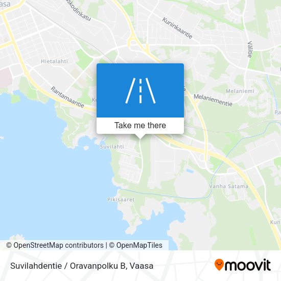 Suvilahdentie / Oravanpolku B map