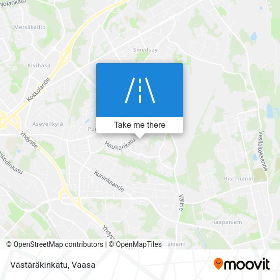 Västäräkinkatu map