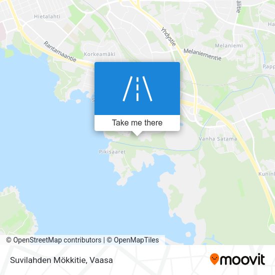 Suvilahden Mökkitie map