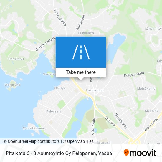 Pitsikatu 6 - 8 Asuntoyhtiö Oy Peipponen map