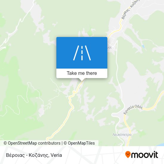 Βέροιας - Κοζάνης map