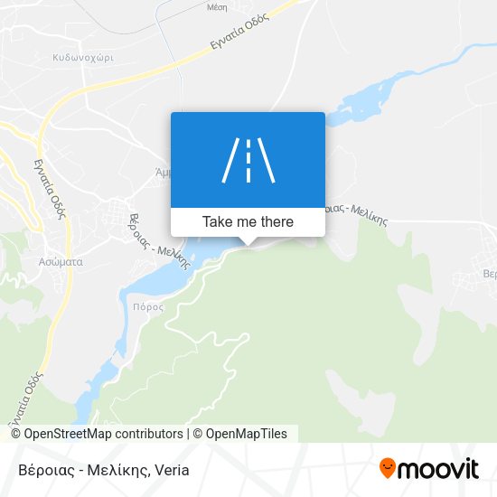 Βέροιας - Μελίκης map