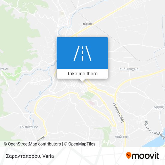 Σαρανταπόρου map