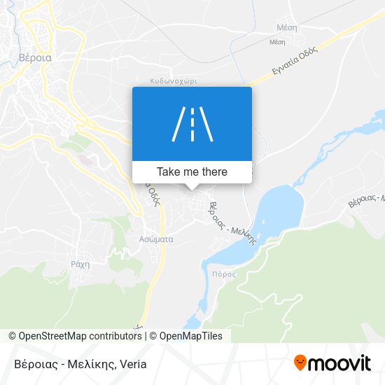 Βέροιας - Μελίκης map