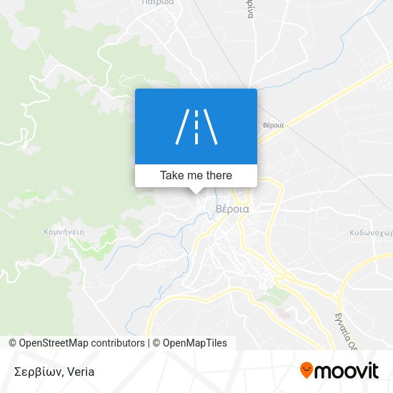 Σερβίων map