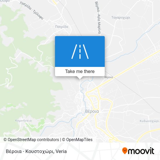 Βέροια - Κουστοχώρι map