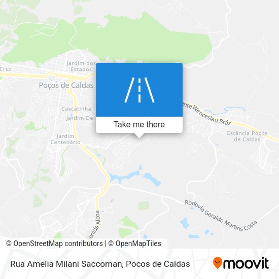 Rua Amelia Milani Saccoman map