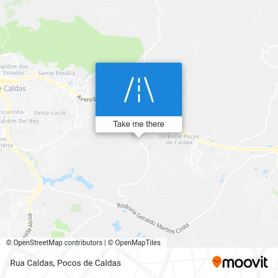 Rua Caldas map