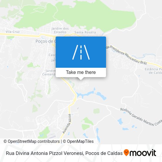Rua Divina Antonia Pizzol Veronesi map