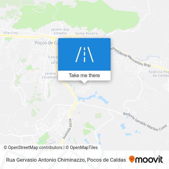 Rua Gervasio Antonio Chiminazzo map