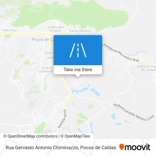 Rua Gervasio Antonio Chiminazzo map