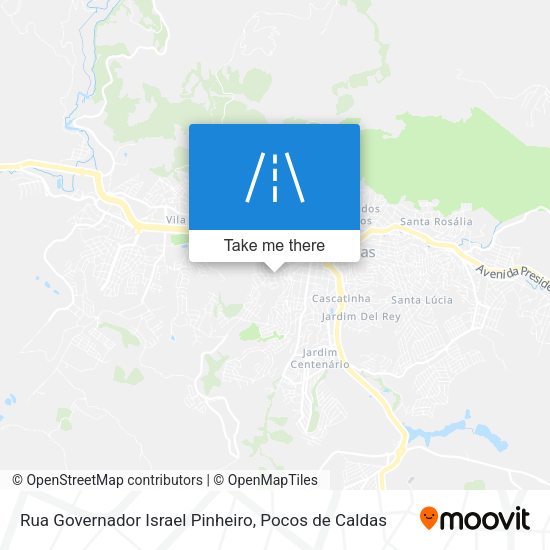 Rua Governador Israel Pinheiro map