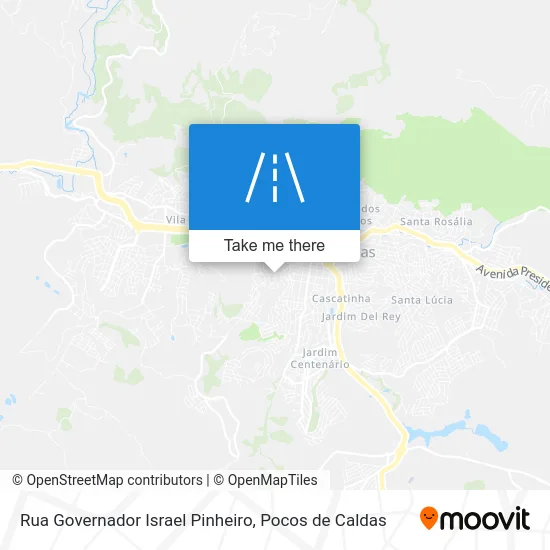 Rua Governador Israel Pinheiro map
