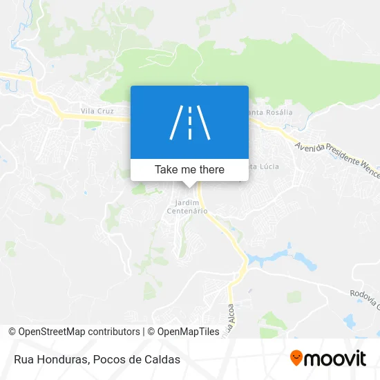 Rua Honduras map