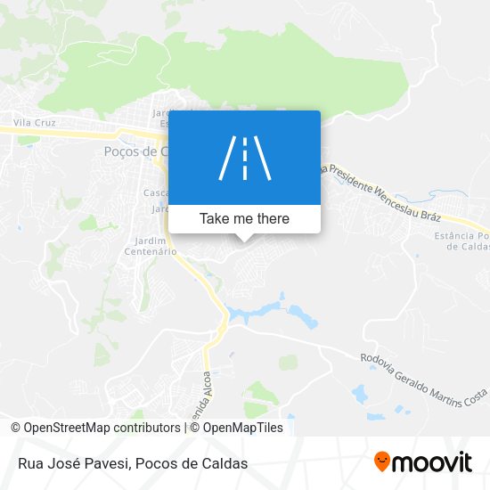Rua José Pavesi map