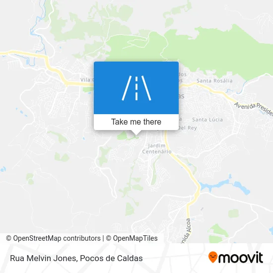 Rua Melvin Jones map