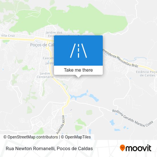 Rua Newton Romanelli map