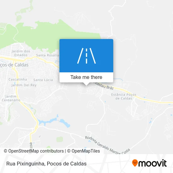 Rua Pixinguinha map
