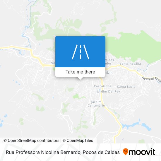 Rua Professora Nicolina Bernardo map