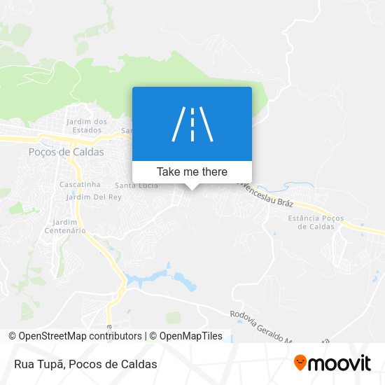 Rua Tupã map