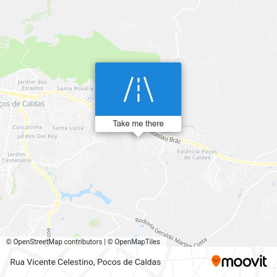 Rua Vicente Celestino map