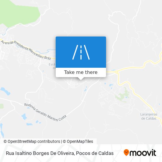 Mapa Rua Isaltino Borges De Oliveira
