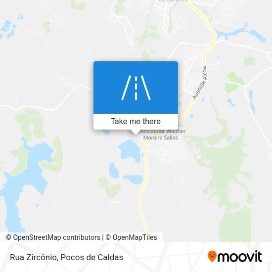 Rua Zircônio map