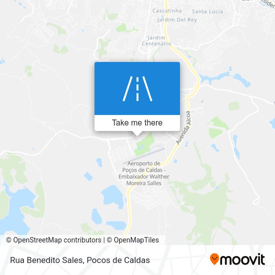 Rua Benedito Sales map