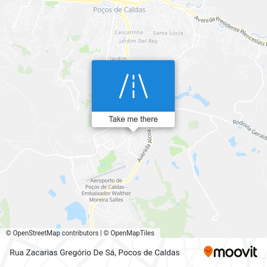 Rua Zacarias Gregório De Sá map