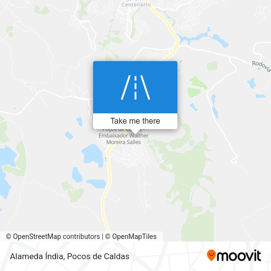Alameda Índia map