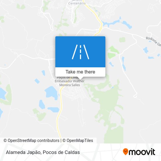 Alameda Japão map