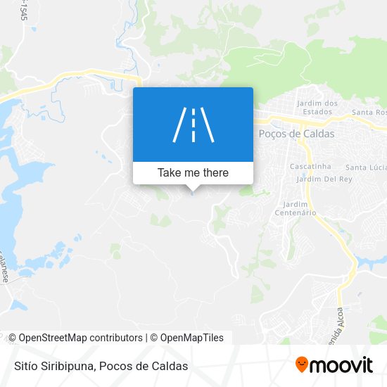 Sitío Siribipuna map