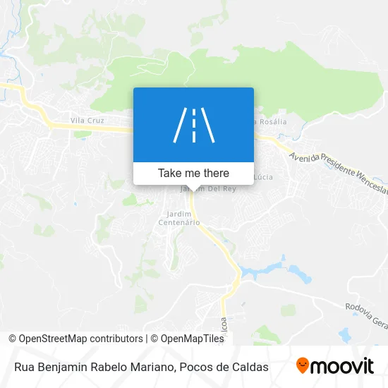 Rua Benjamin Rabelo Mariano map