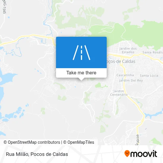 Rua Milão map