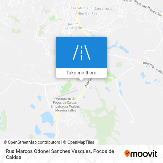 Rua Marcos Odonel Sanches Vasques map
