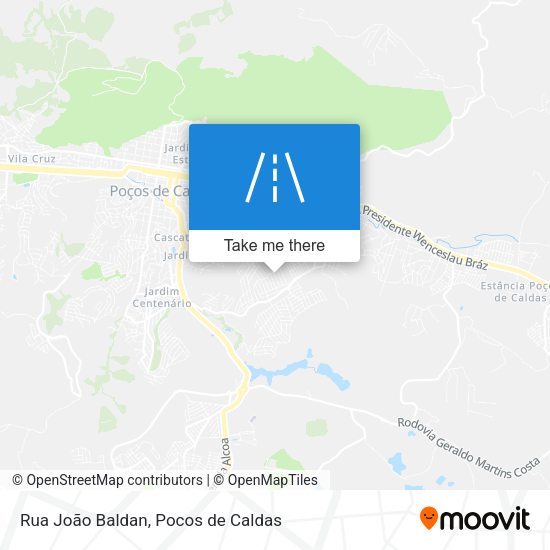 Rua João Baldan map