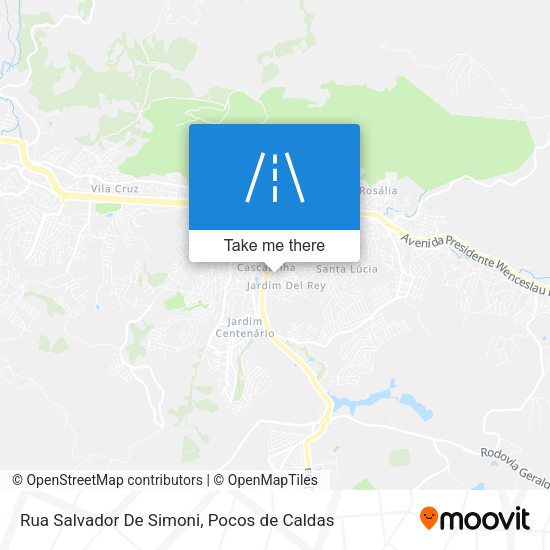 Rua Salvador De Simoni map