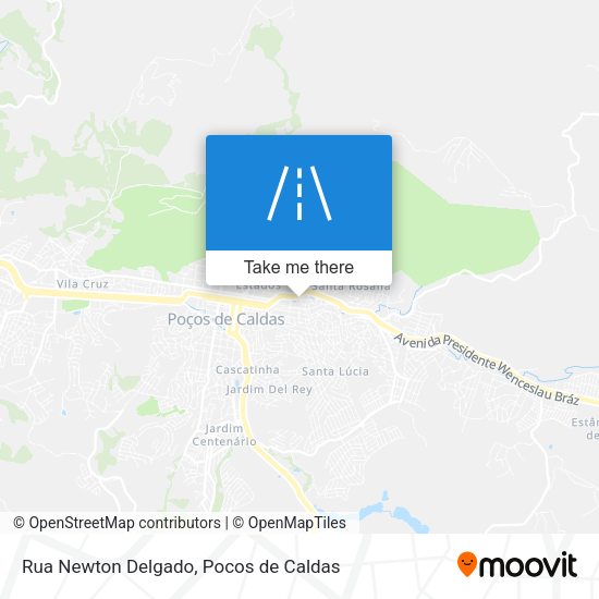 Rua Newton Delgado map