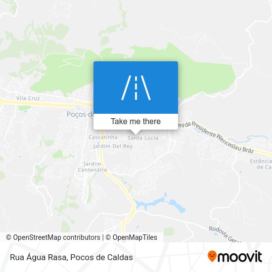 Rua Água Rasa map