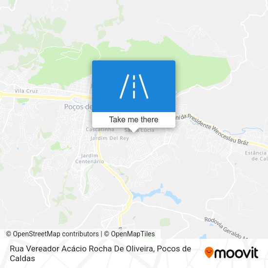Rua Vereador Acácio Rocha De Oliveira map