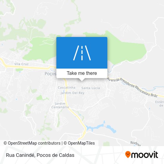 Rua Canindé map