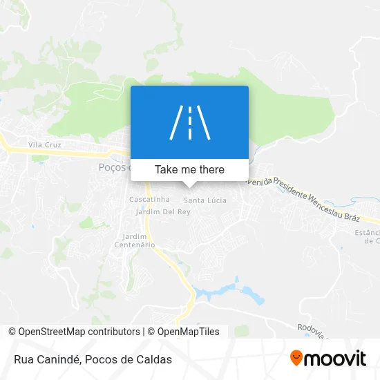 Rua Canindé map