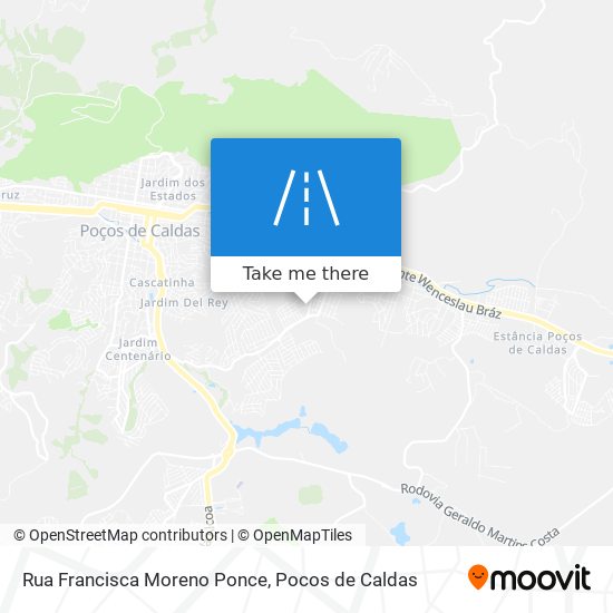 Mapa Rua Francisca Moreno Ponce