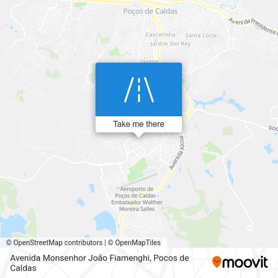 Avenida Monsenhor João Fiamenghi map