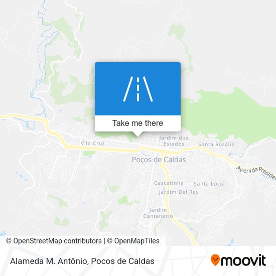 Alameda M. Antônio map