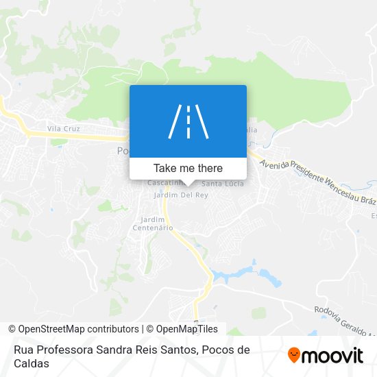 Rua Professora Sandra Reis Santos map