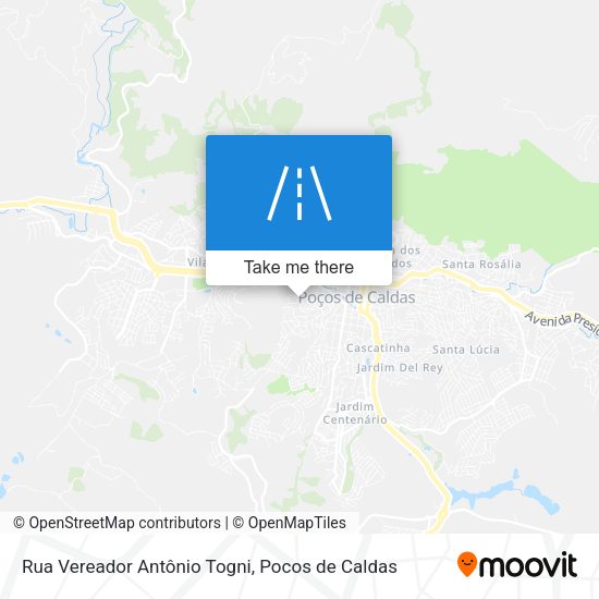 Rua Vereador Antônio Togni map