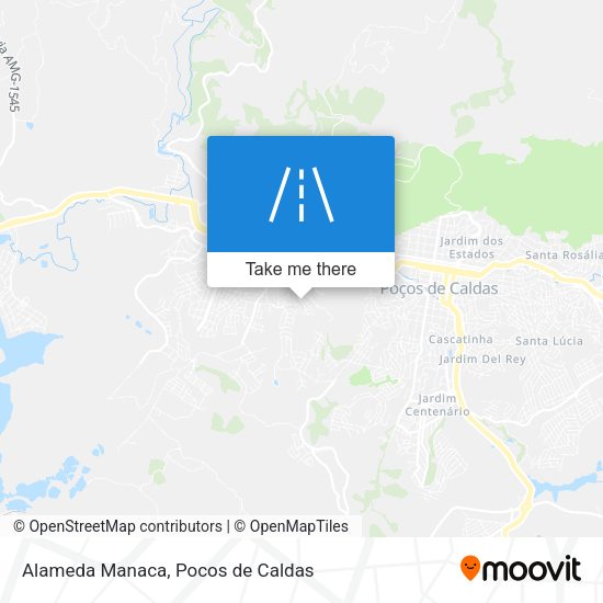 Alameda Manaca map