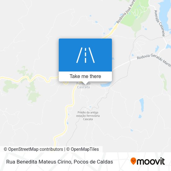 Rua Benedita Mateus Cirino map